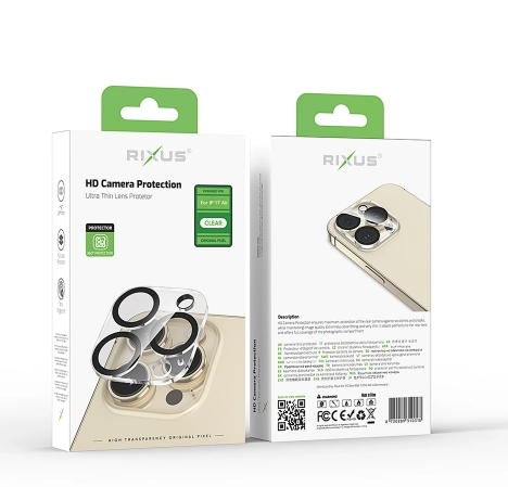 Rixus Clear HD Camera Tempered Glass For iPhone 17 Air
