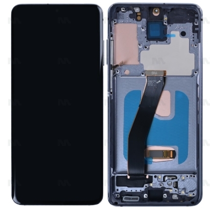 Samsung Galaxy S20 G980F Display lcd And Digitizer With Frame Cosmic Grey Soft-OLED