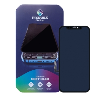 PIXDURA For iPhone 12, 12 Pro Display LCD And Digitizer Soft-OLED Premium (IC Removable)
