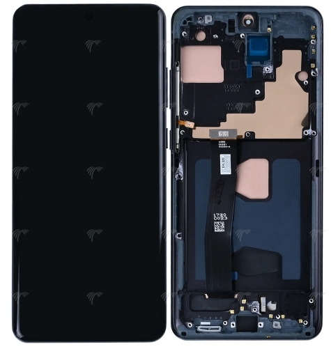Samsung Galaxy S20 Ultra G988B Display lcd And Digitizer With Frame Cosmic Black SOFT-OLED