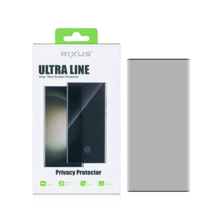 Rixus For Samsung Galaxy S23 Ultra S918B Privacy Ultra Thin Tempered Glass