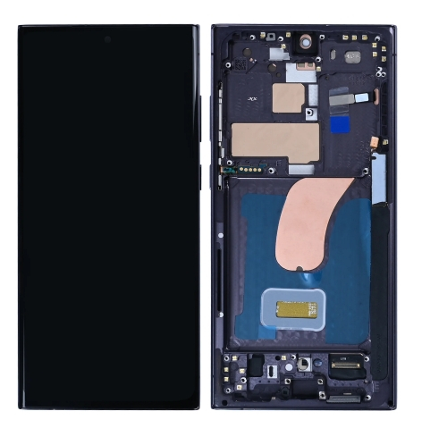 Samsung Galaxy S23 Ultra S918B Display lcd And Digitizer With Frame Phantom Black Soft-OLED