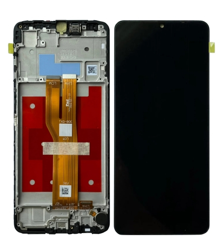 Samsung Galaxy A07 4G A075F Display lcd And Digitizer With Frame Grey Service Pack