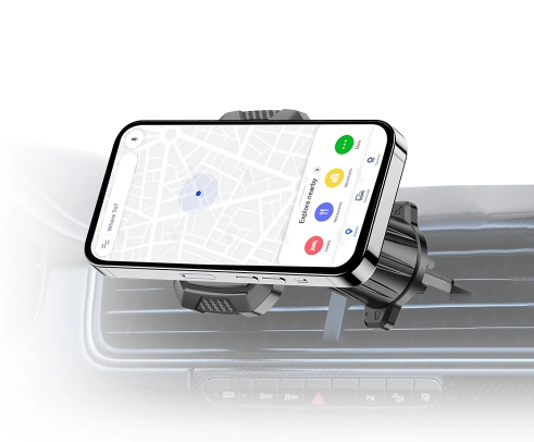 Rixus RXHM61 Rectangle Magnetic Car Mount Gray