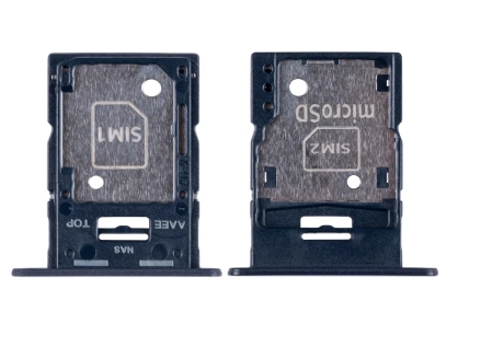 Samsung Galaxy A15 4G A155F Sim And MicroSD Card Holder Brave Black OEM