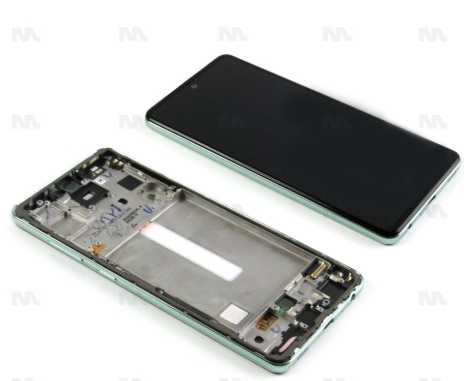 Samsung Galaxy A52s 5G A528B Display And Digitizer With Frame Awesome Mint Service Pack