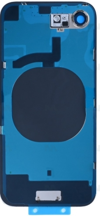 For iPhone 16e Extra Glass Without NFC, Enlarged Camera Frame White