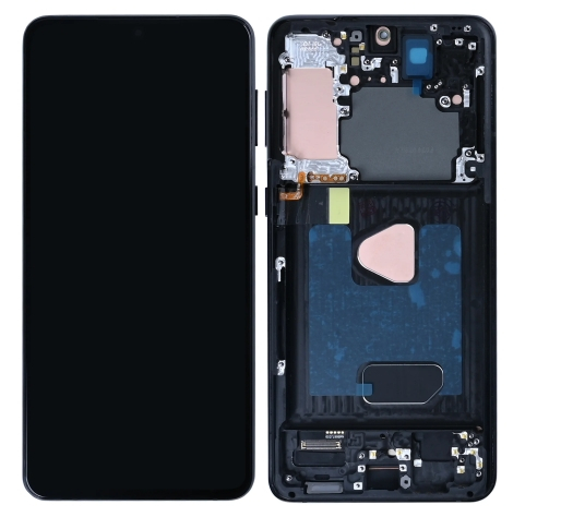 Samsung Galaxy S21 Plus 5G G996B Display lcd And Digitizer With Frame Phantom Black SOFT-OLED