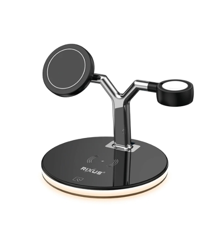 Rixus RXWC40 3 in 1 Wireless Charging Dock For Apple iPhone 12 Series
