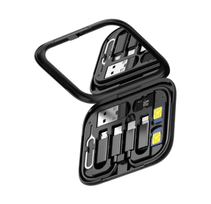 Rixus RXUC16 Multifunction Cable Card USB Adapter Box Kit with Mirror Black