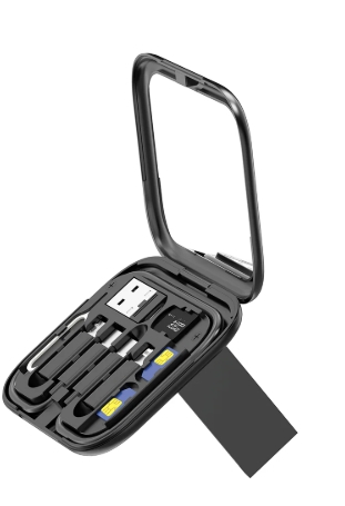 Rixus RXUC16 Multifunction Cable Card USB Adapter Box Kit with Mirror Black