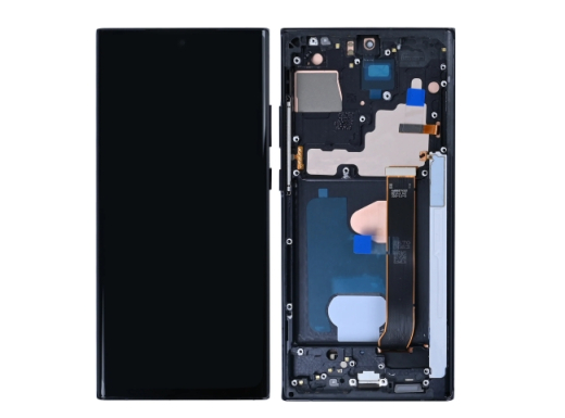 Samsung Galaxy Note 20 Ultra N985F, Ultra 5G N986B Display And Digitizer With Frame Mystic Black Soft-OLED