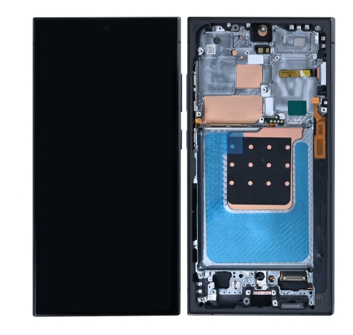Samsung Galaxy S24 Ultra S928B Display lcd And Digitizer With Frame Titanium Black Soft-OLED
