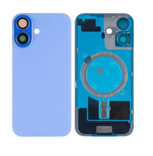iPhone 16 Extra Glass Without NFC, Enlarged Camera Frame Ultramarine