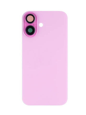 iPhone 16 Extra Glass Without NFC, Enlarged Camera Frame Pink