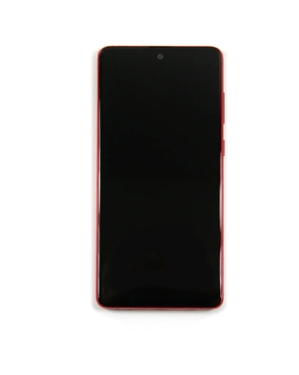 Samsung Galaxy Note 10 Lite N770F/DS Display And Digitizer With Frame Aura Red Service Pack
