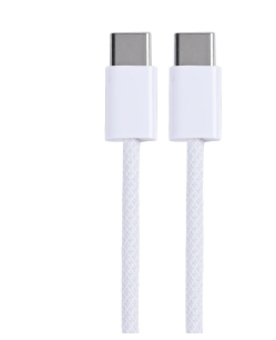 Apple iPhone 15 USB-C to USB-C Cable 100cm 60W Woven White Bulk
