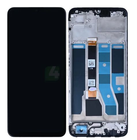 Realme C53 (RMX3760) Display lcd And Digitizer With Frame Mighty Black OEM