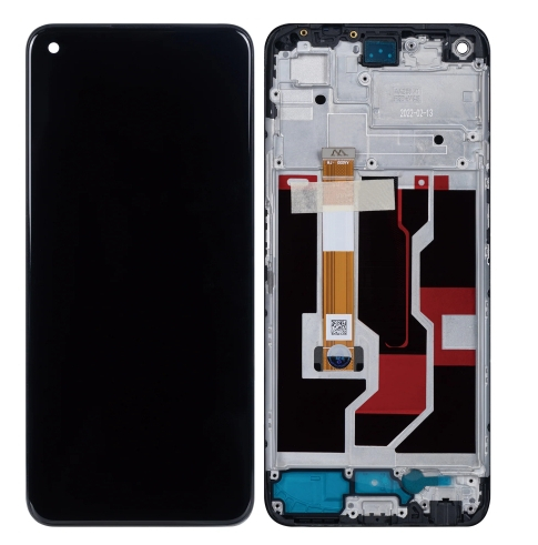 Oppo A96 CPH2333 Display lcd And Digitizer With Frame Starry Black OEM