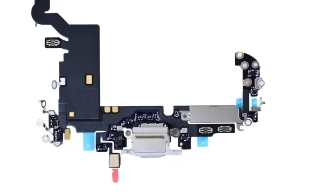 Apple iPhone 17 Pro Max System Charging Flex Silver Pulled