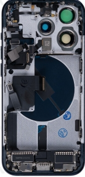 For Apple iPhone 15 Pro Housing Gehäuse With Small Parts Blue Titanium OEM