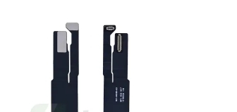 For Apple iPhone 17 ladebusche System Charging Flex Silver Pulled