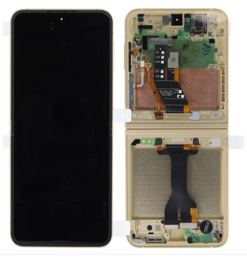 Samsung Galaxy Z Flip6 F741B Display lcd And Digitizer With Frame Yellow Service Pack
