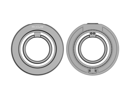 Rixus RXPH30S MagGo Magnetic Ring Holder Titanium Silver