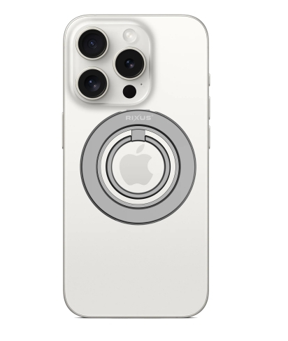 Rixus RXPH30S MagGo Magnetic Ring Holder Titanium Silver