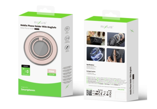 Rixus RXPH30G MagGo Magnetic Ring Holder Titanium Gold