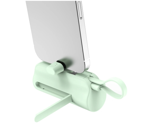 Rixus RXPB98G Mini Click-On Powerbank USB-C 5000mAh Green