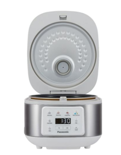 1,5 Liter Reiskocher und Dampfgarer mit 4 Automatikprogrammen in weiß