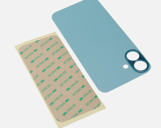 For Apple iPhone 16 Plus Back Glass Without NFC, Enlarged Camera Frame Teal Compatible