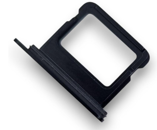 For Apple iPhone 16, 16 Plus Sim Card Holder Black Pulled