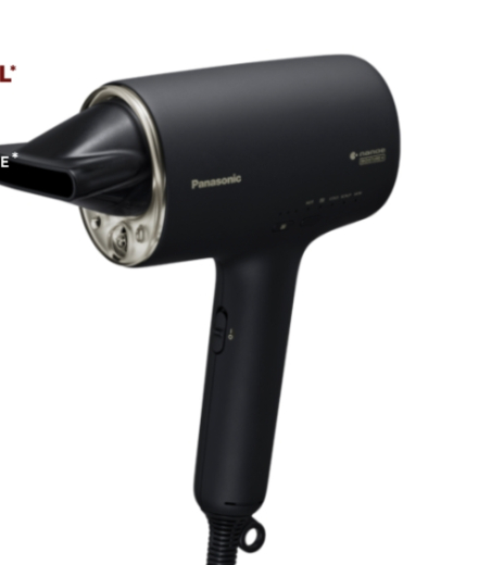 Haartrockner mit nanoe™ und Double-Mineral-Technologie und Diffusor in Schwarz