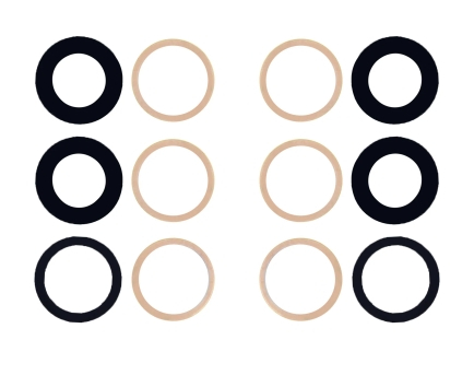 For Apple iPhone 17 Pro, 17 Pro Max Camera Lens Cover Black OEM