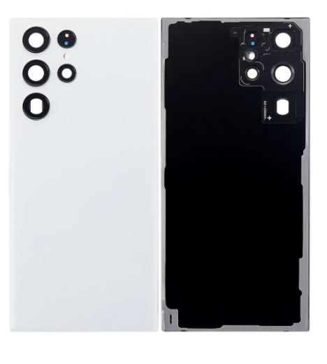Samsung Galaxy S22 Ultra S908B Back Cover With Lens Phantom White OEM