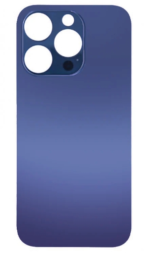 For Apple iPhone 14 Pro Back Glass Without NFC, Enlarged Camera Frame Deep Purple Compatible