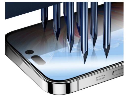 Rixus Clear HD Full Curved Edge Tempered Glass For Apple iPhone 16 Pro