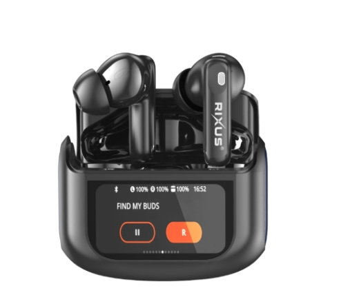 Rixus RXBH63B Wireless Earbuds Touch Case Pro Black
