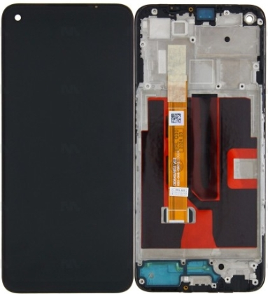 Oppo A54 5G, A74 5G Display And Digitizer With Frame Fluid Black OEM
