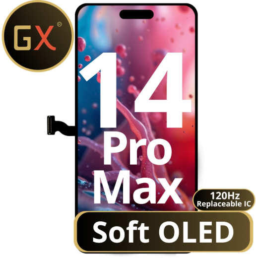LCD GX Soft OLED 120Hz For IPhone 14 Pro Max (Replaceable IC)