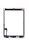 For iPad Air (2013), iPad 5 (2017) 9.7 Digitizer Black