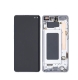 Samsung Galaxy S10 Plus G975F Display LCD And Digitizer With Frame Prism White Refurbished