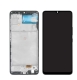 Samsung Galaxy A22 A225F Display lcd And Digitizer With Frame mat ram Black Soft-OLED