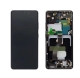 Samsung Galaxy S21 Ultra 5G G998B Display lcd And Digitizer With Frame Phantom Black Service Pack