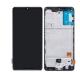 Samsung Galaxy A41 A415F lcd Display And Digitizer With Frame Prism Crush Black Soft-OLED