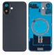 For iPhone 16 Plus Extra Glass, Akkudekel With NFC, Enlarged Camera Frame Black