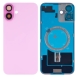 For iPhone 16 Plus Extra Glass, Akkudekel With NFC, Enlarged Camera Frame Pink