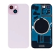 For iPhone 15 Plus Extra Glass, Akkudekel With Enlarged Camera Frame Pink Compatible